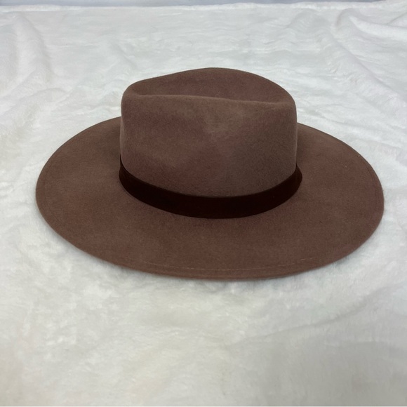 ALTAR’D STATE WIDE BRIM WOOL HAT IN BROWN ONE SIZE - Picture 6 of 9